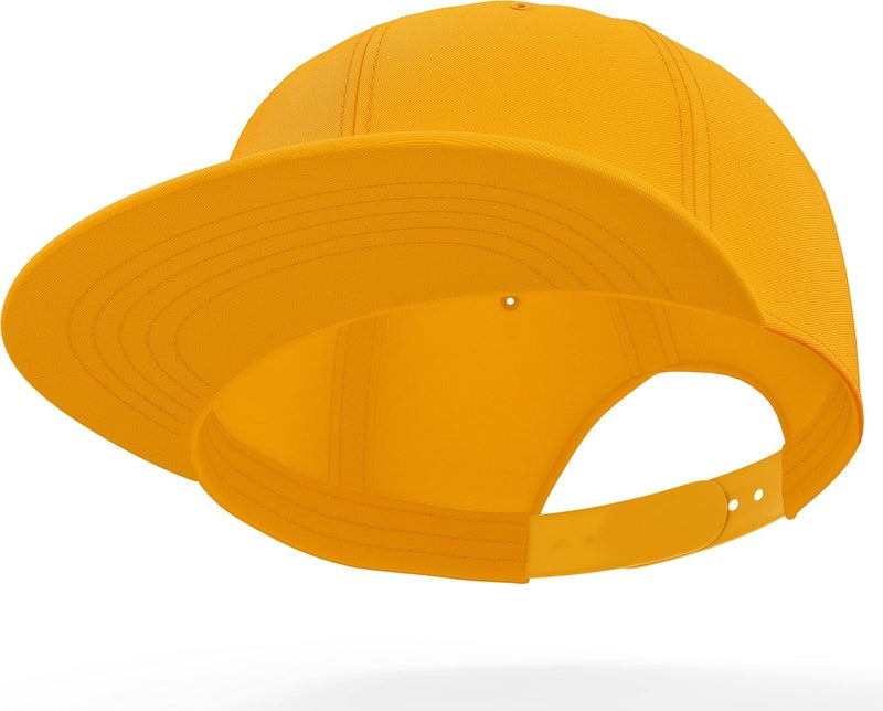 Daxton Store Classic Blank Snapback Flat Bill Visor Hat Cap One Size Adjustable Back - Image 2